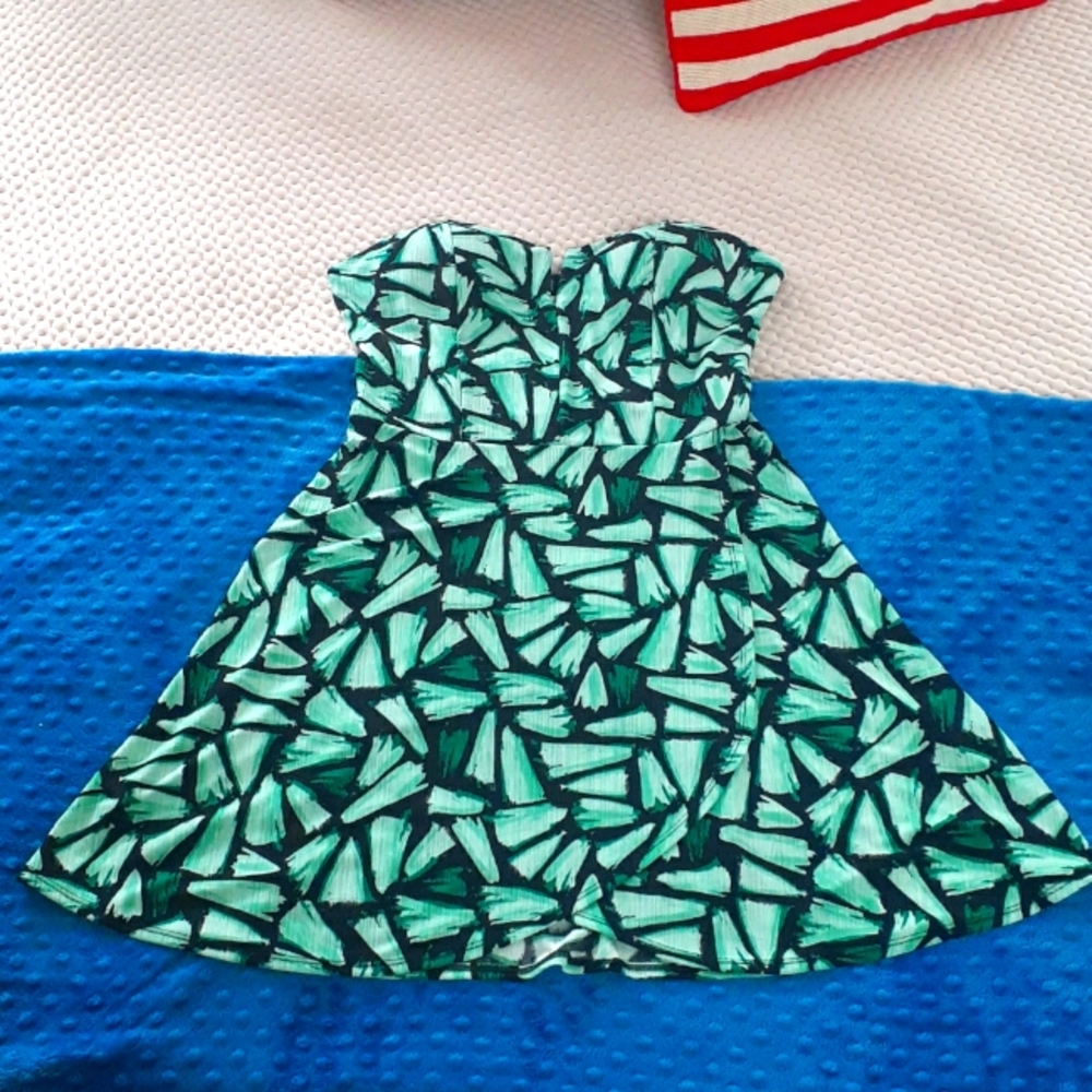 Candie's Strapless Faux Wrap Dress | Large